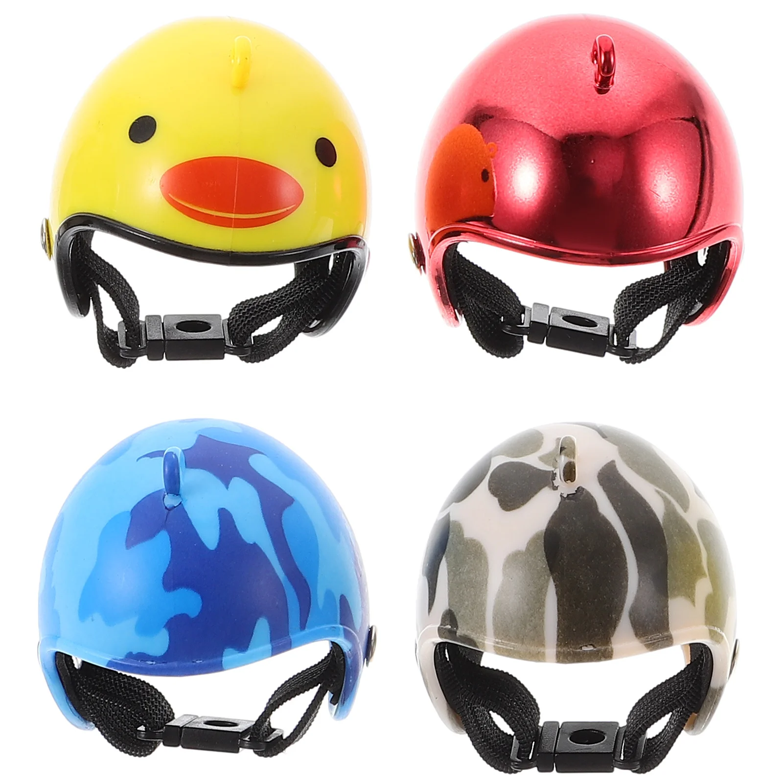 

4Pcs Chicken Helmets for Hens Adjustable Soft Plastic Headwear Poultry Pecking Prevention Accessories Chicken Helmets for Hens