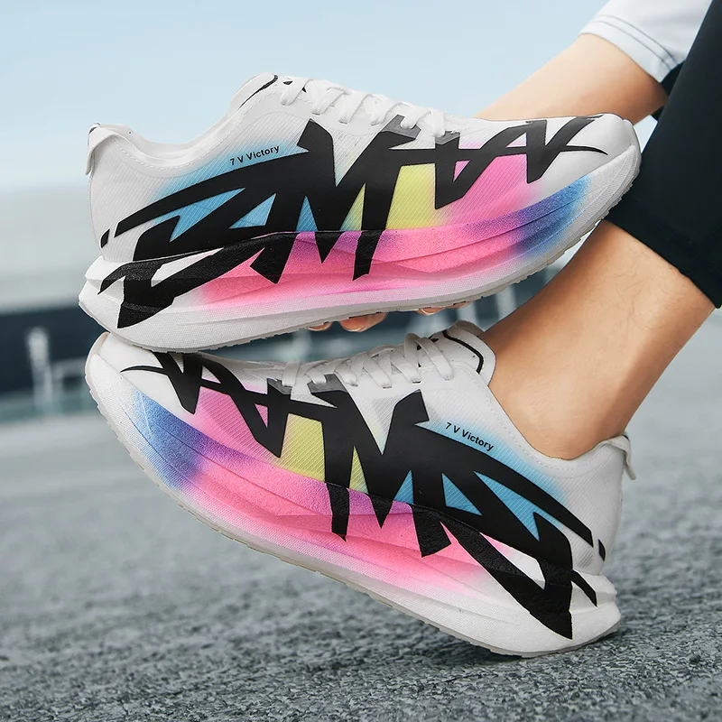 

Новые кроссовки из углеродного волокна 2026 года, легкие дышащие кроссовки для марафона, унисекс, для повседневных занятий спортом и тренировок