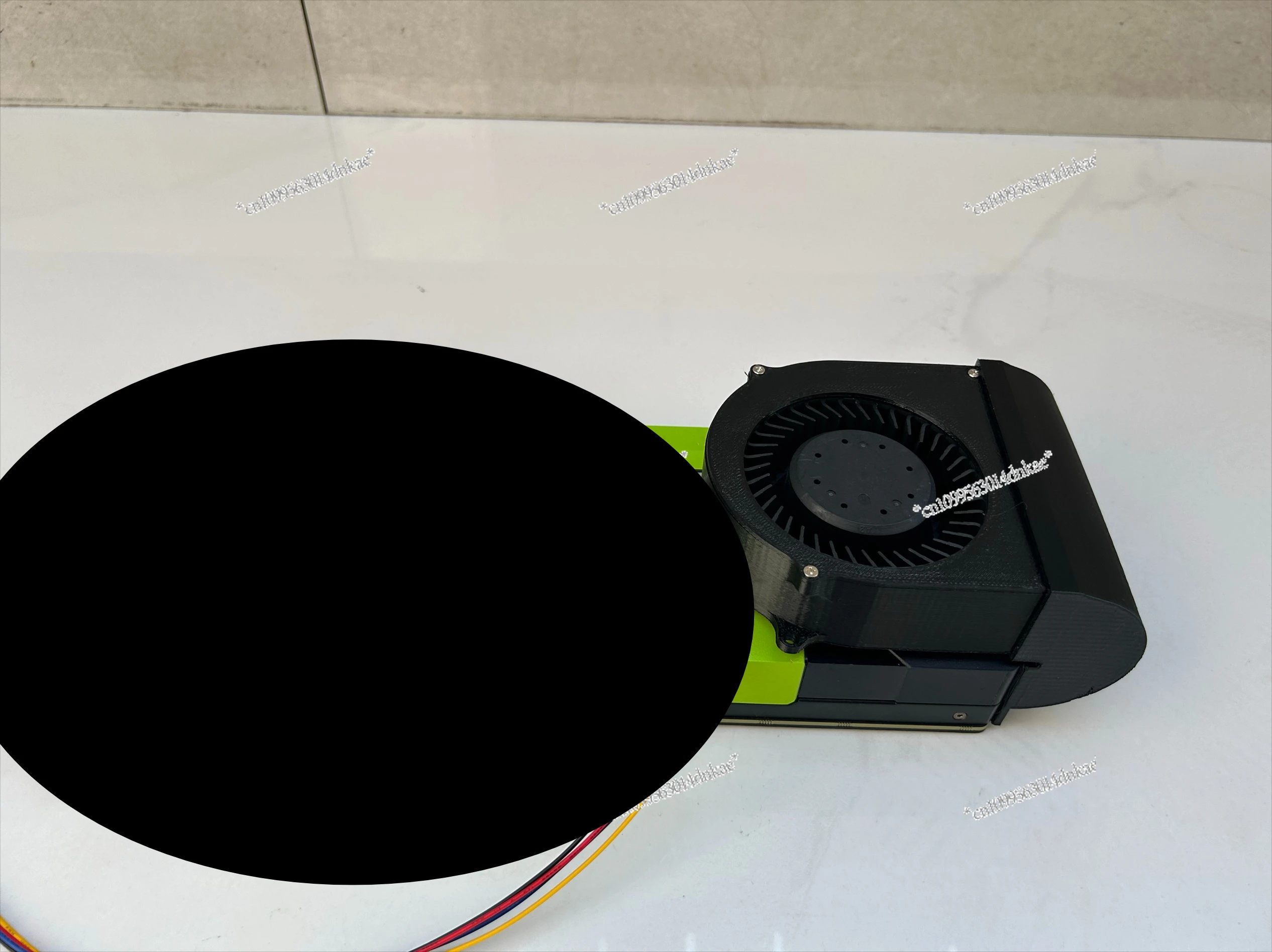 A P100 P40 M40 K80 V100 Graphics Card Modified Active Cooling Component