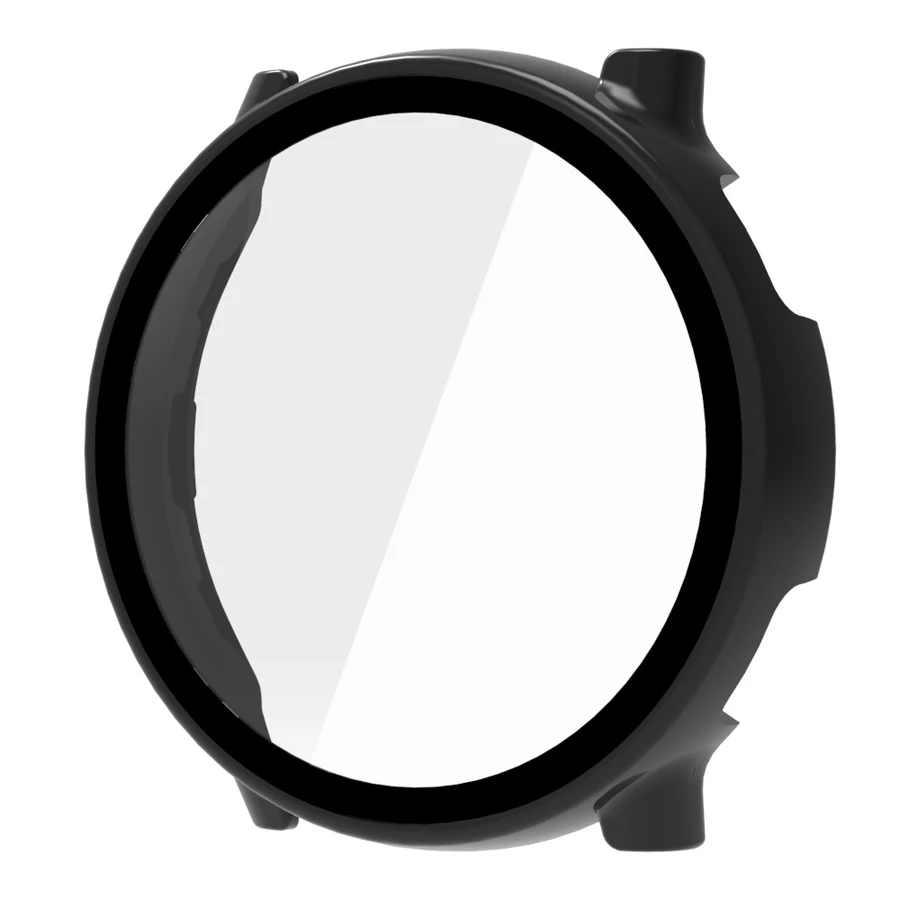 2-in-1 Film+Case voor Garmin Vivoactive 5 6 PC Screenprotector Allround bumper beschermhoes voor Garmin Vivoactive 5 6