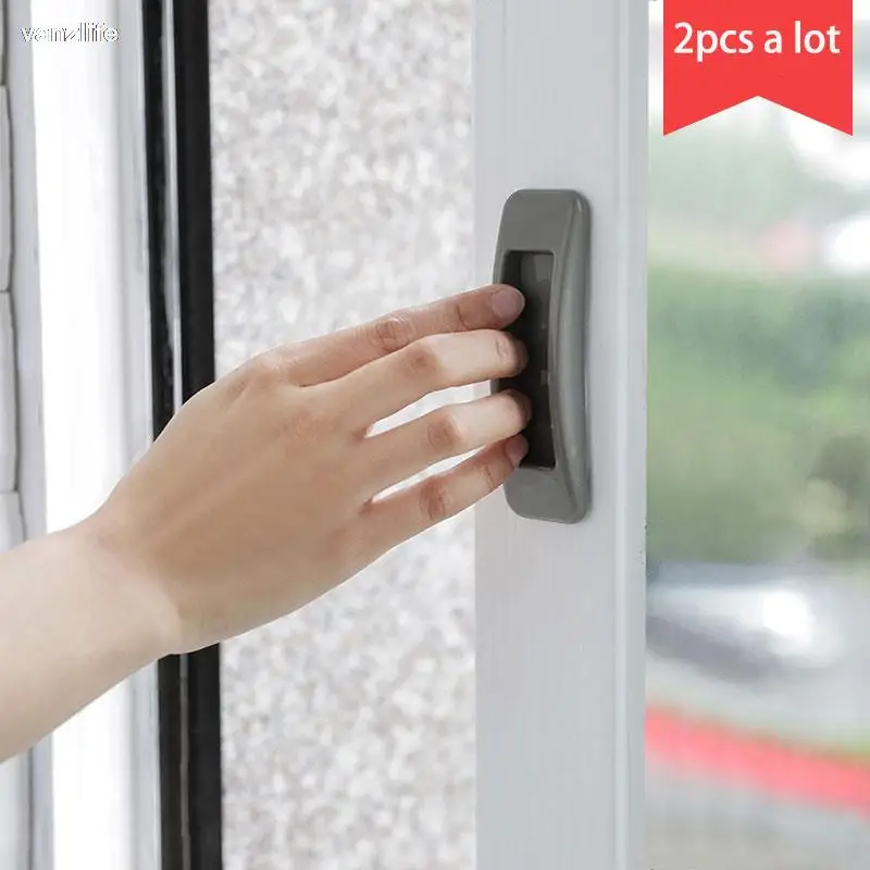 vanzlife Paste multi-purpose handle Home rectangular handle Glass door and window sliding door push-pull auxiliary door handle