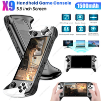 X9 Handheld Game Console 5.5-inch Large Screen Arcade 8 Simulators Portable Multiple languages Handheld Retro Video GBA Player