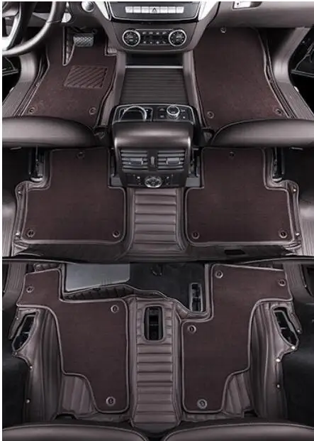 

Высокое качество! Специальные автомобильные коврики на заказ для Audi Q7 (7 мест) 2025-2020, прочные, водонепроницаемые, двухслойные, для Q7 2023 года