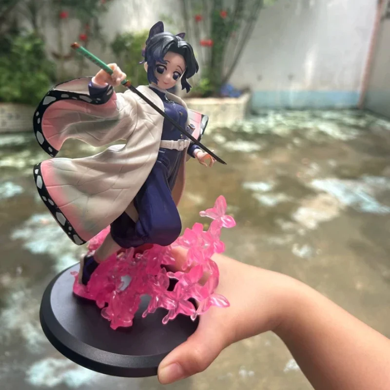 New 18cm Demon Slayer Shinobu Kochou Collectible Anime Figure Pvc Statue Desktop Decoration For Adult Collectors Fans view 5
