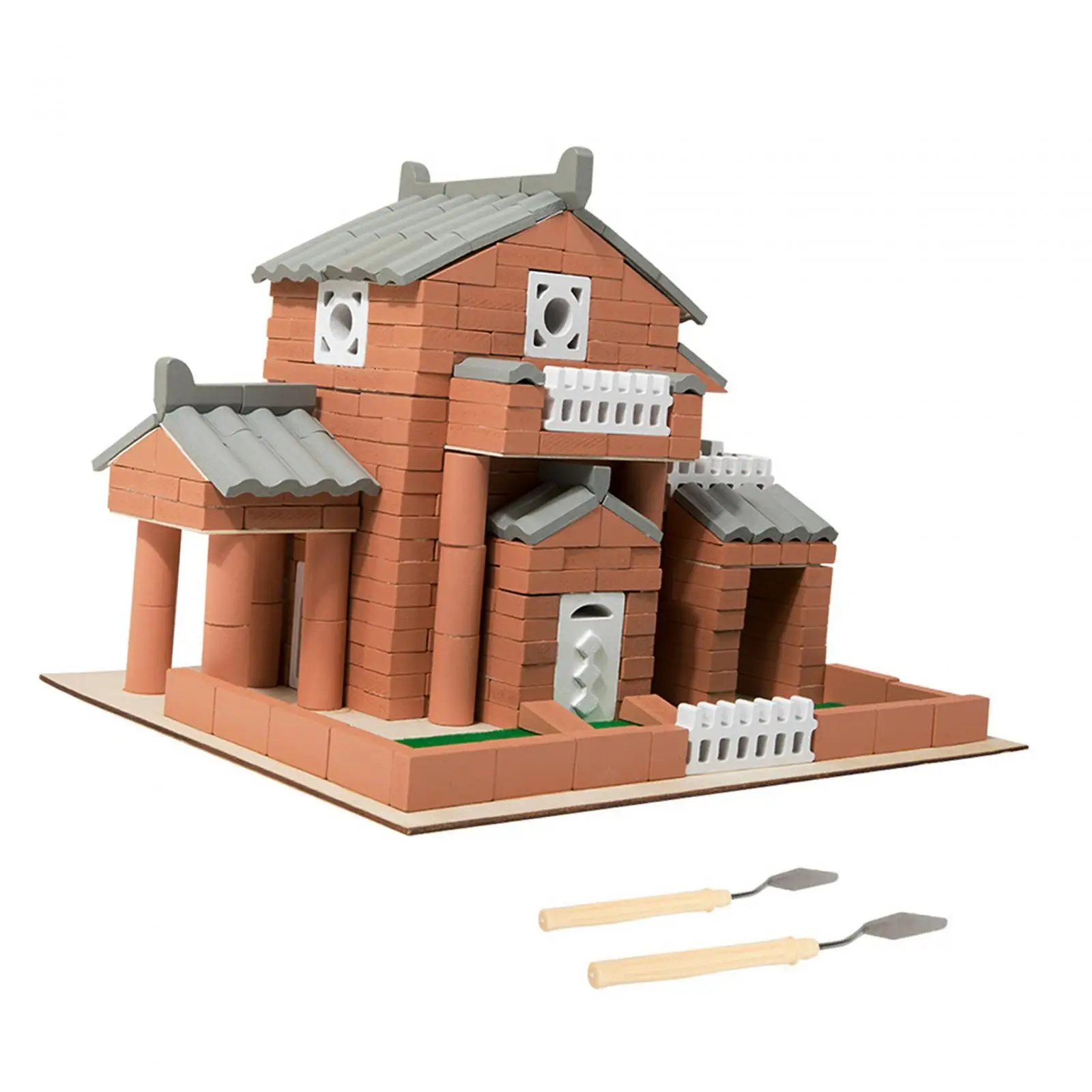 Kit di case in legno modello di edificio fai-da-te Puzzle 3D unici Villa cottage giocattolo