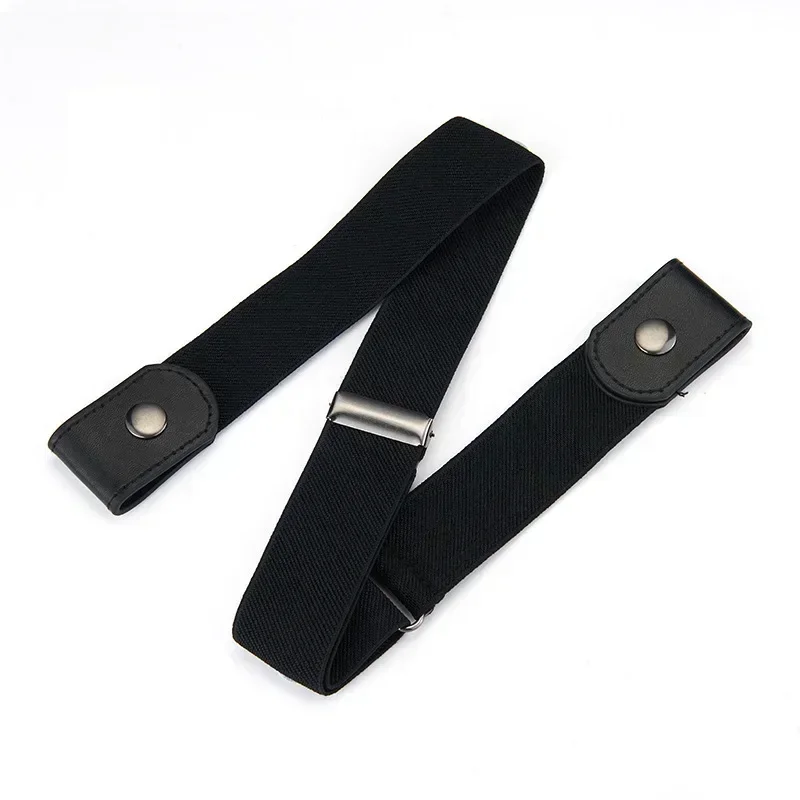 2024 Canvas Adjustable Elastic Waist Band Invisible Belt Buckle-Free Belts for Women Men Jean Pants Dress No Buckle Easy To Wear
