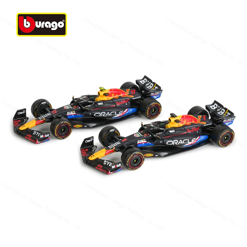 Bburago 1:43 Redbull 2023 RB19 Остин Майами Лас-Вегас GP # 1 # 11, F1, гоночная формула, статическая имитация автомобиля, литая под давлением модель автомобиля из сплава