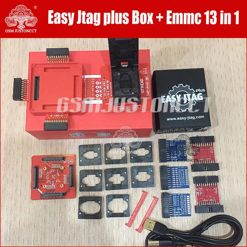 Wersja 2025 Pełny zestaw Easy Jtag plus box + MOORC E-MATE X E MATE PRO BOX EMMC BGA 13 W 1 Do HTC/Huawei/LG/Motorola/Samsung..
