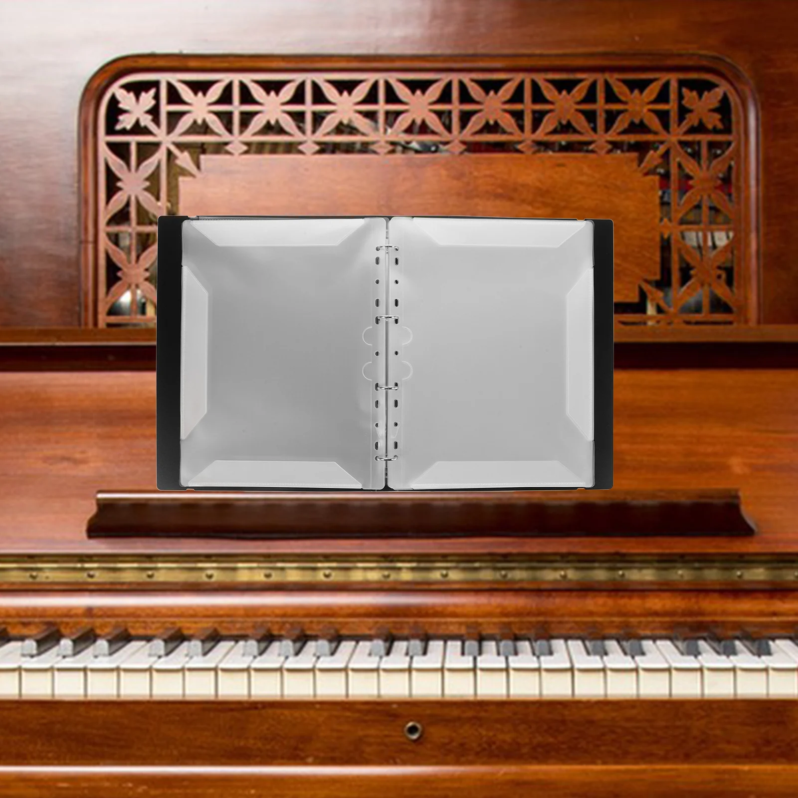 

A4 Music Sheet Folder Piano Sheet Music Holder Non-Reflective Binder for Easy Page Turning and Annotation Storage Organizer
