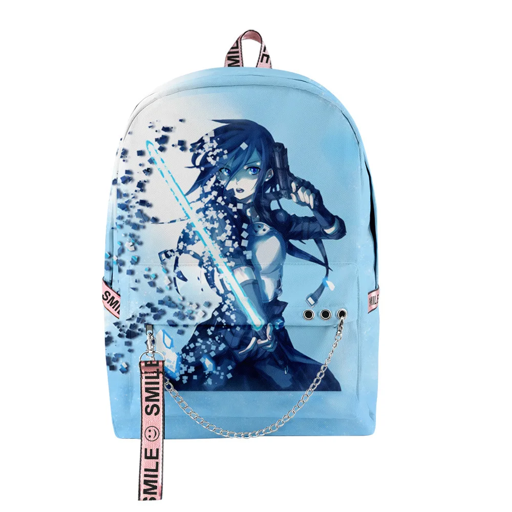 Classic Popular Sword Art Online Student School Bags Unisex 3D Print Oxford Waterproof Notebook multifunction Travel Backpacks