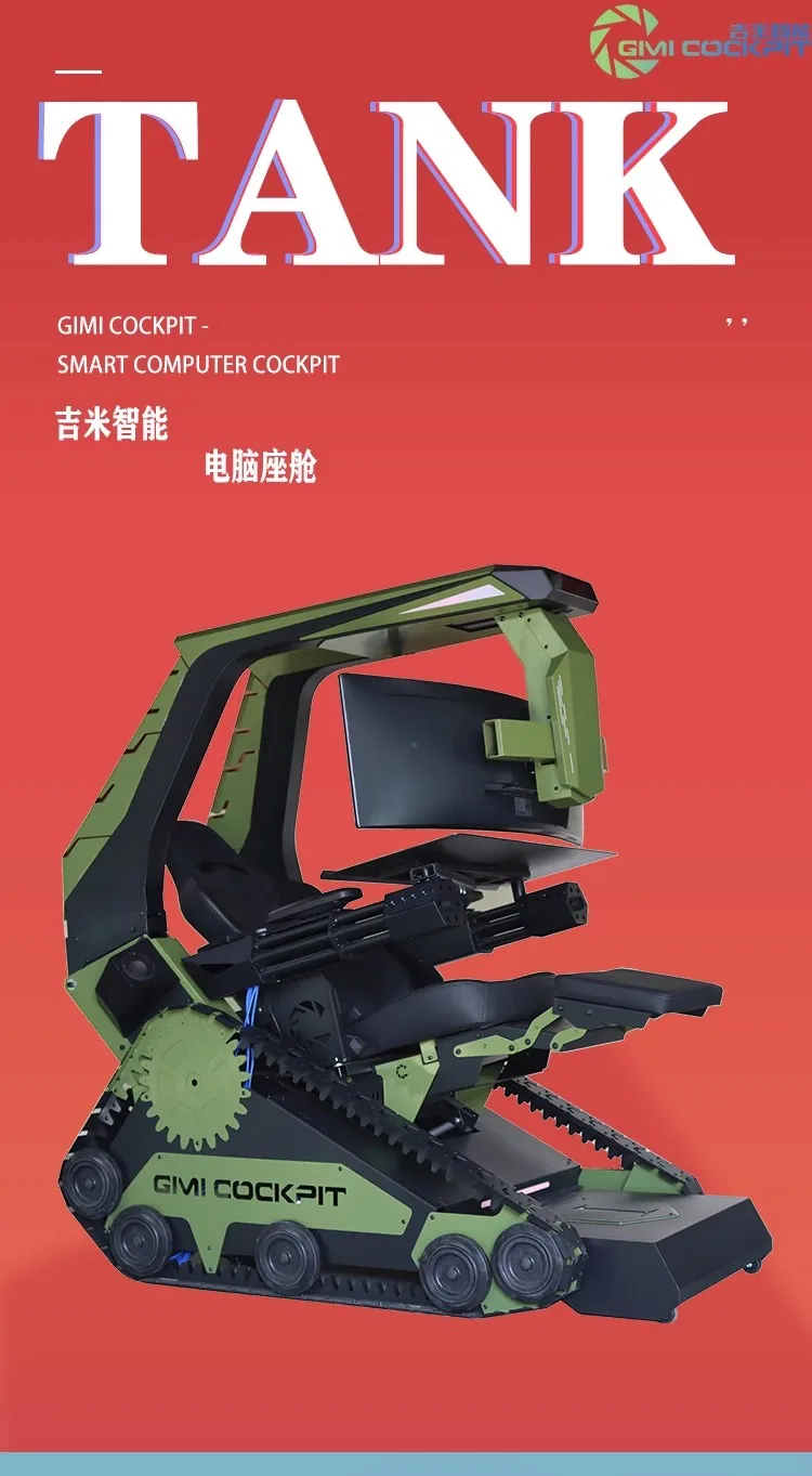 Panzer-Computer-Cockpit, Internetcafé, E-Sport-Hütze, Büro-Computerstuhl, Anker-Spiel-Hütte, Rennsitz