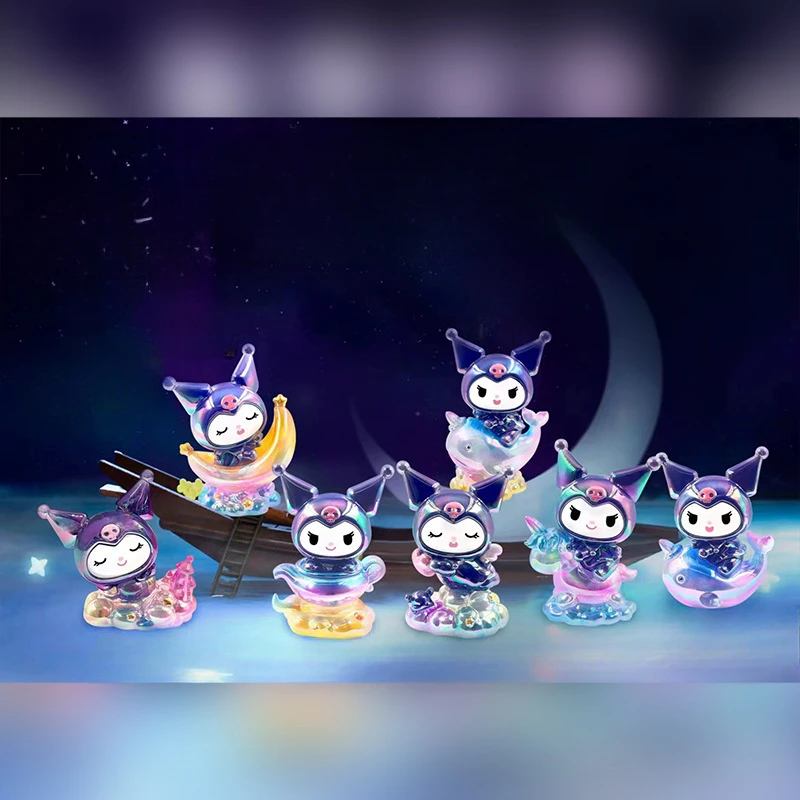 

Sanrio Kuromi Action Figure Model Cute Cartoon Anime Kuromi Kawaii Children Toys Doll Desktop Decoration Exquisite Holiday Gifts