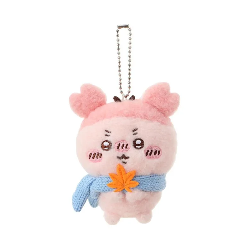 MINISO Chiikawa Usagi Hachiware Momonga فروي مابل ليف الشتاء وشاح Kawaii محشوة اللعب جميل إرسال إلى Bestie لطيف الكرتون جديد