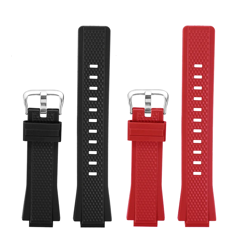 الراتنج حزام الساعات ل كاسيو GST-B200-1A استبدال الفرقة GST-B200 سلسلة الرياضة مطاط مقاوم للماء حزام ساعة رجالي اكسسوارات