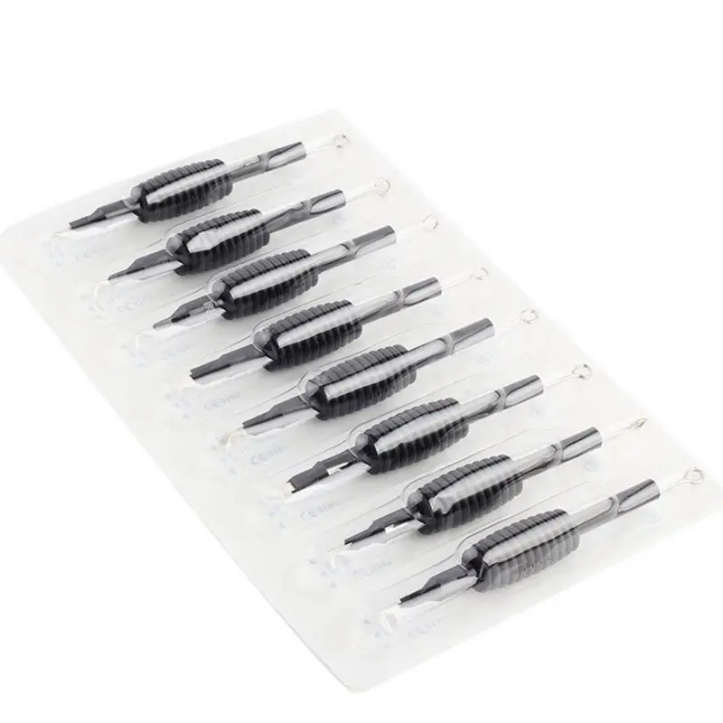 

19 MM Disposable 1pc Sterile Tattoo Nozzle Needle Tips Tube Grip 1/3/4/5/7/8/9/10/11/12/13/15 RL For Tattoo Gun Machine Supplies