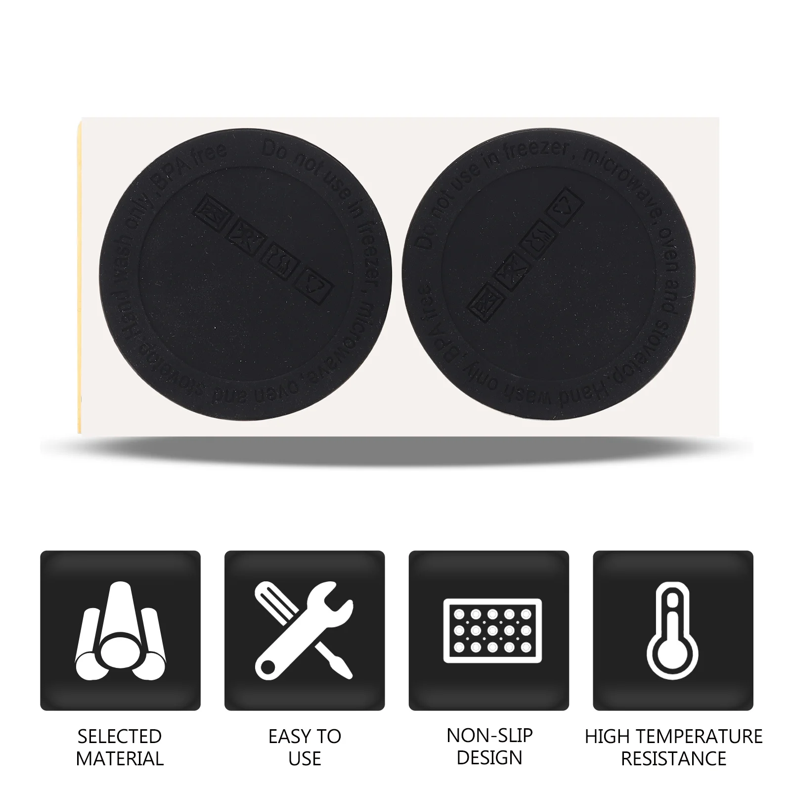 

20pcs Anti-Skid Silicone Pad Round Heat-Resistant Tumbler Mats For Insulated Stainless Steel Cup Non-Slip Protection