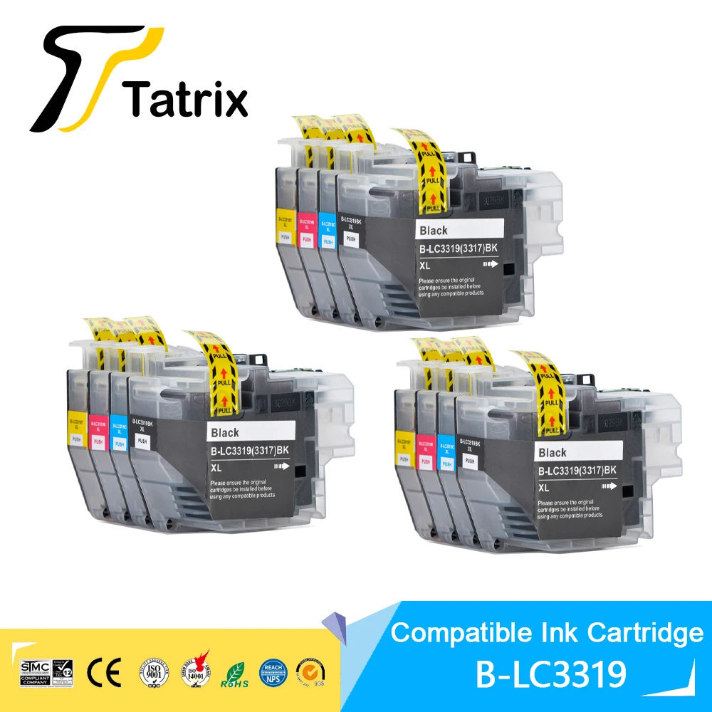 Tatrix LC3319 LC3317 Compatible Ink Cartridge For Brother MFC-J5330DW/MFC-J5730DW/MFC-J6530DW/MFC-J6730DW/MFC-J6930DW printer