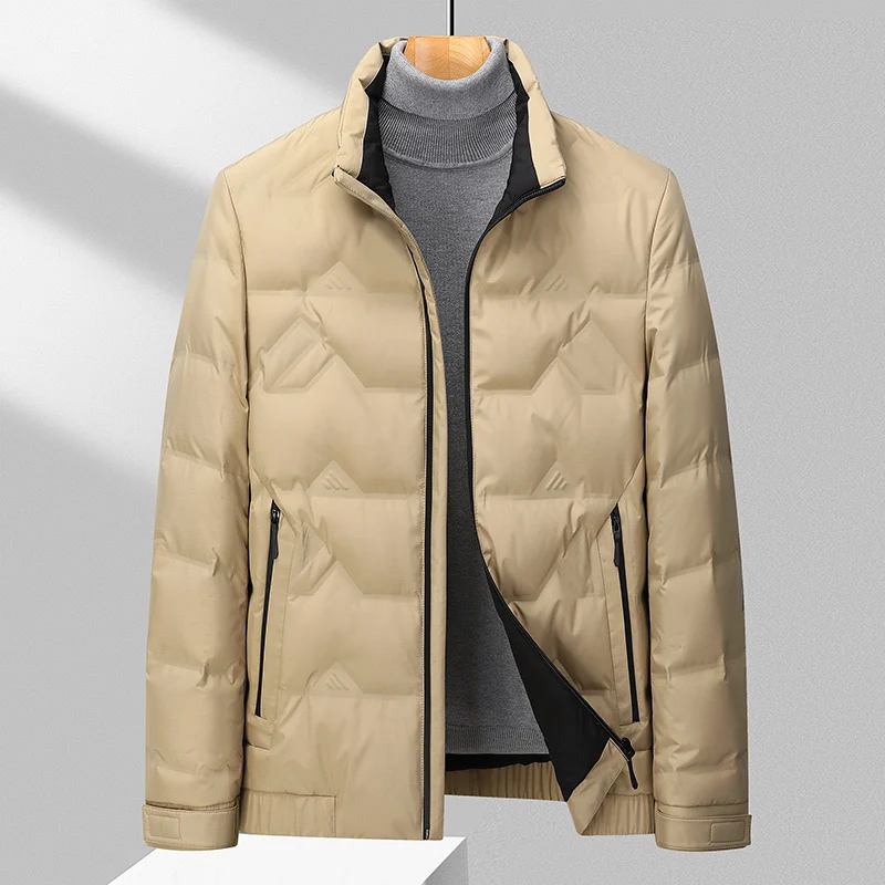 2023 new arrival winter jacket 90% white duck down jackets men,mens fashion thicken warm parkas trench coat size M-4XL