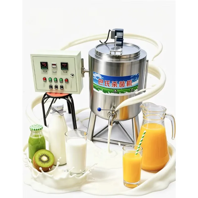 High Efficiency 100L Pasteurization Machine, Electric Heating Pasteurization Equipment for Milk, Yogurt, Juice Sterilization