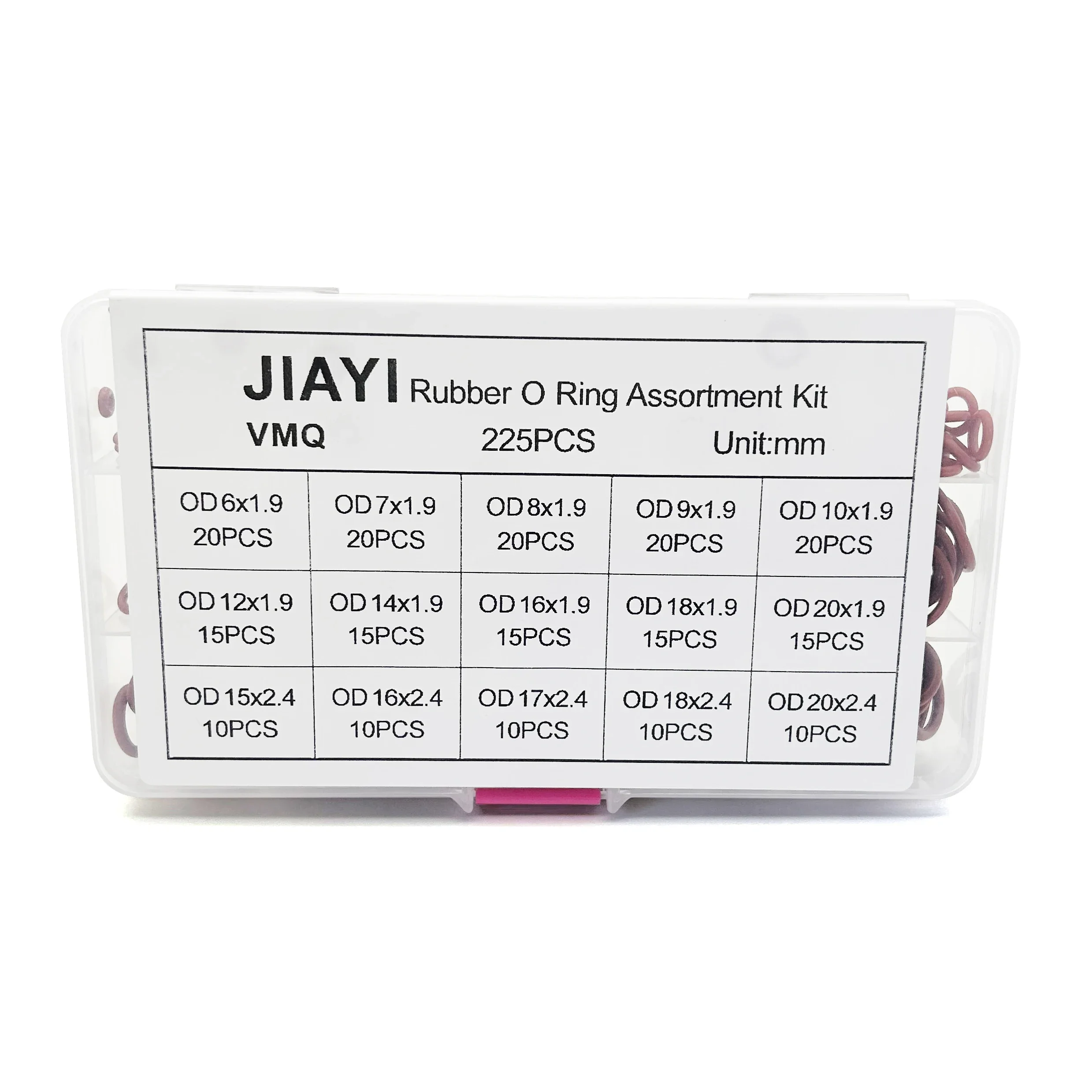 225Pcs Vmq Silicone…