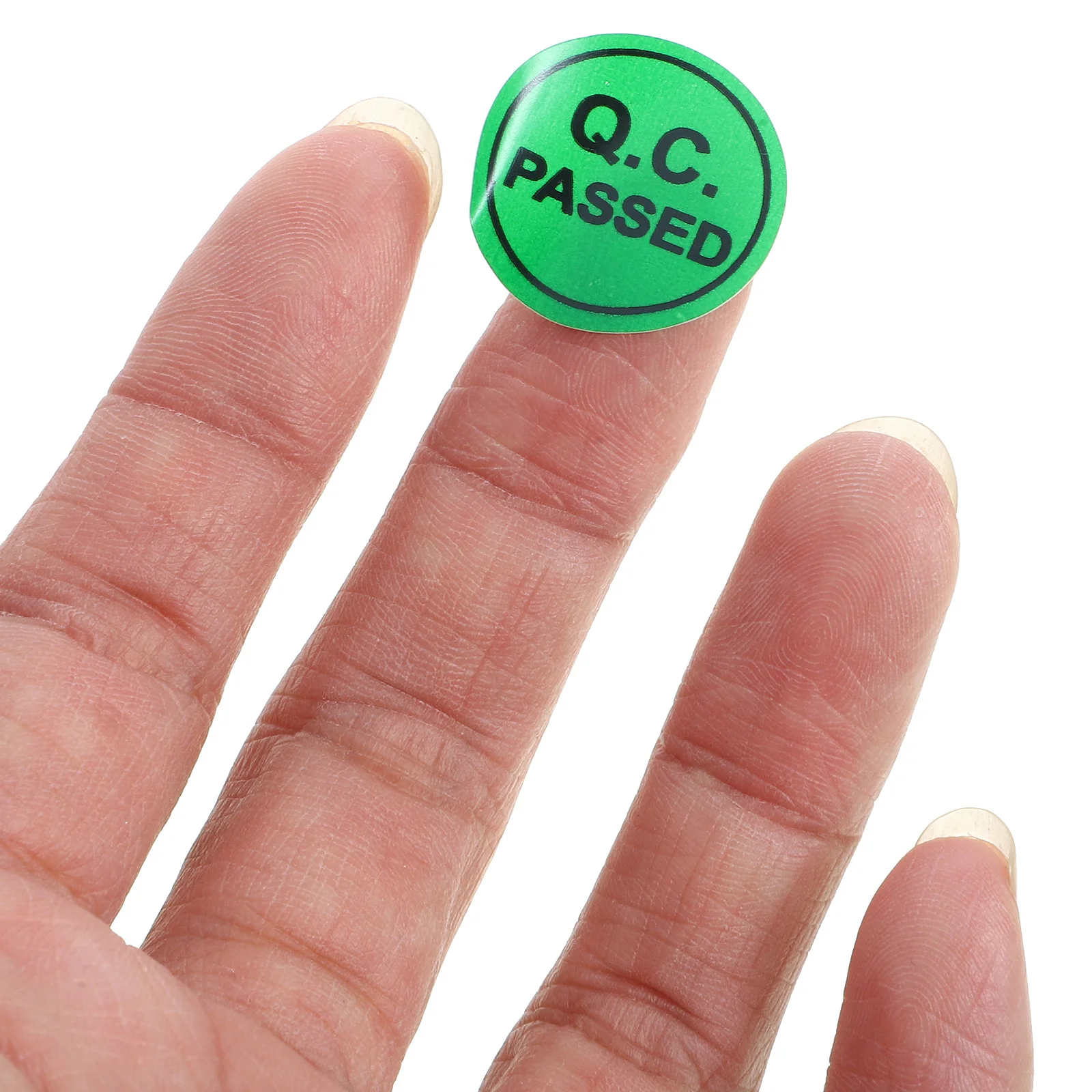 

1000Pcs Qc Passed Stickers Self Adhesive Quality Inspection Labels Warehouse Shipping Tags Testing Status