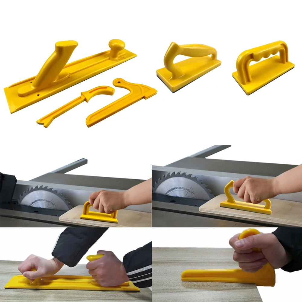 Push Block Push Stick Woodworking Kit Set For Routers Jointers and Table Saws Push Block Practical Safety Hand Tools Diy