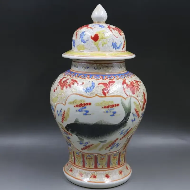 High Quality Chinese Antique Porcelain Spice Jar Luxury Household Goods Decorative Ceramic Jar