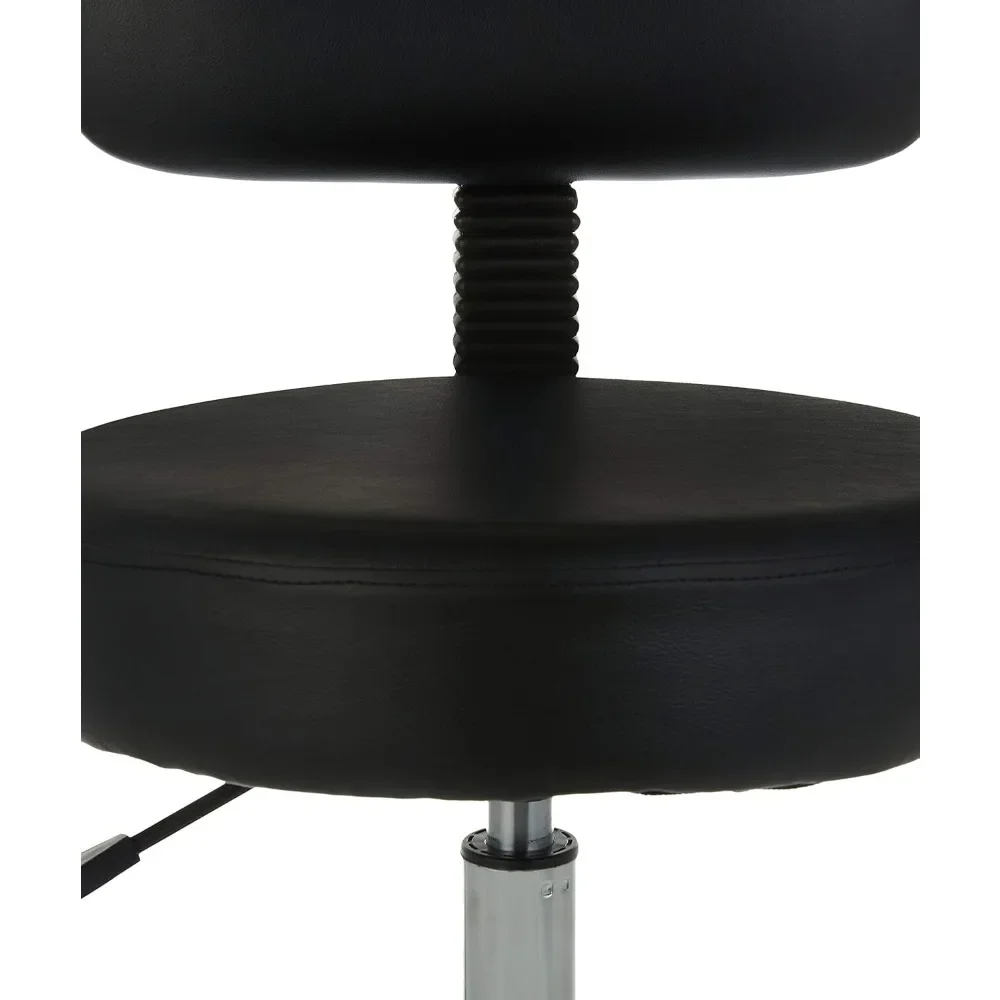 Multi-Purpose Drafting Spa Bar Stool w/Back Cushion&Wheels, Rotating&adjustable height bar stool, Suitable for bars&estaurant