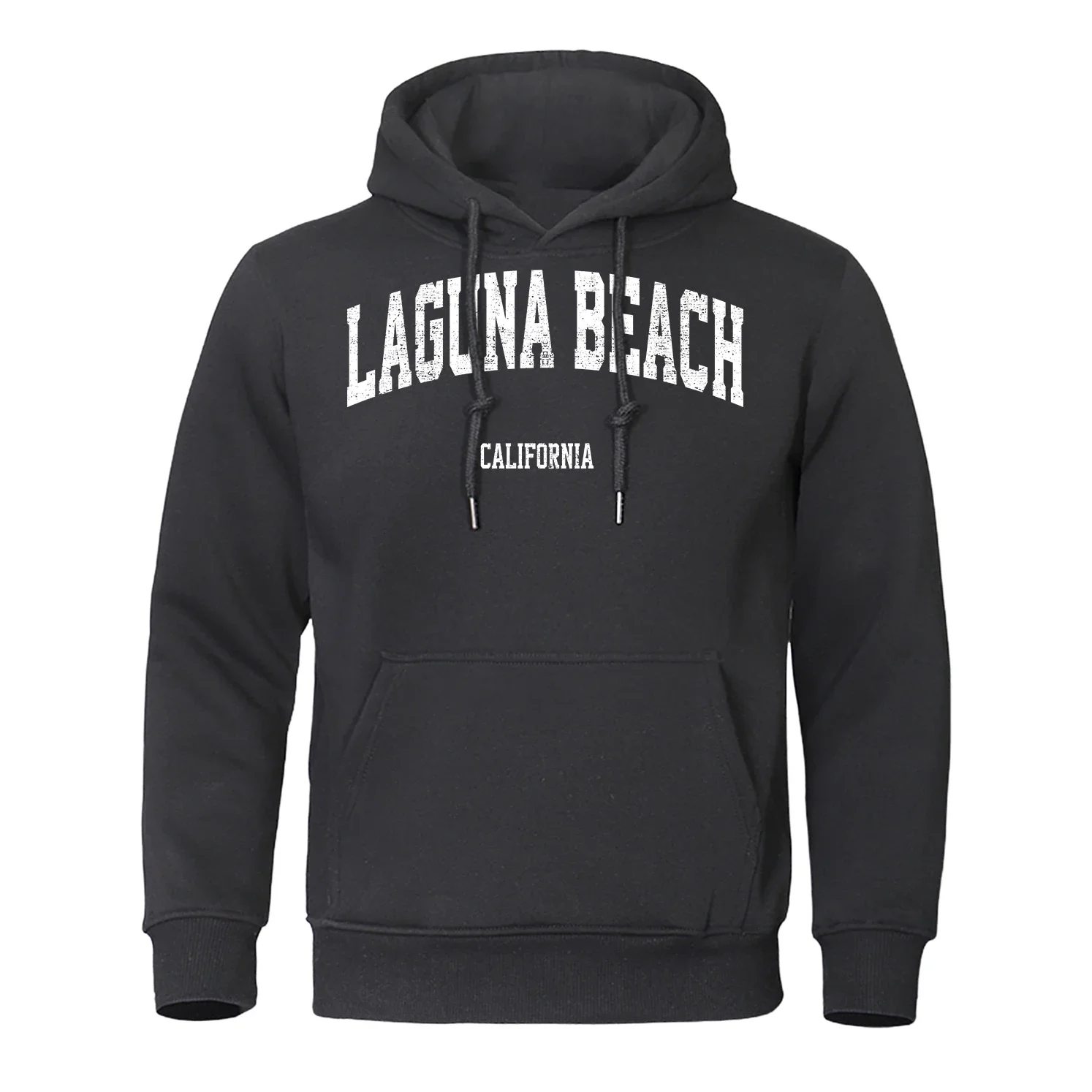 Laguna Beeaach California Printing Sweatshirt Mens Hip Hop Pullover Hoodie Oversized Loose Sportswears Casual Fleece Hoody Male