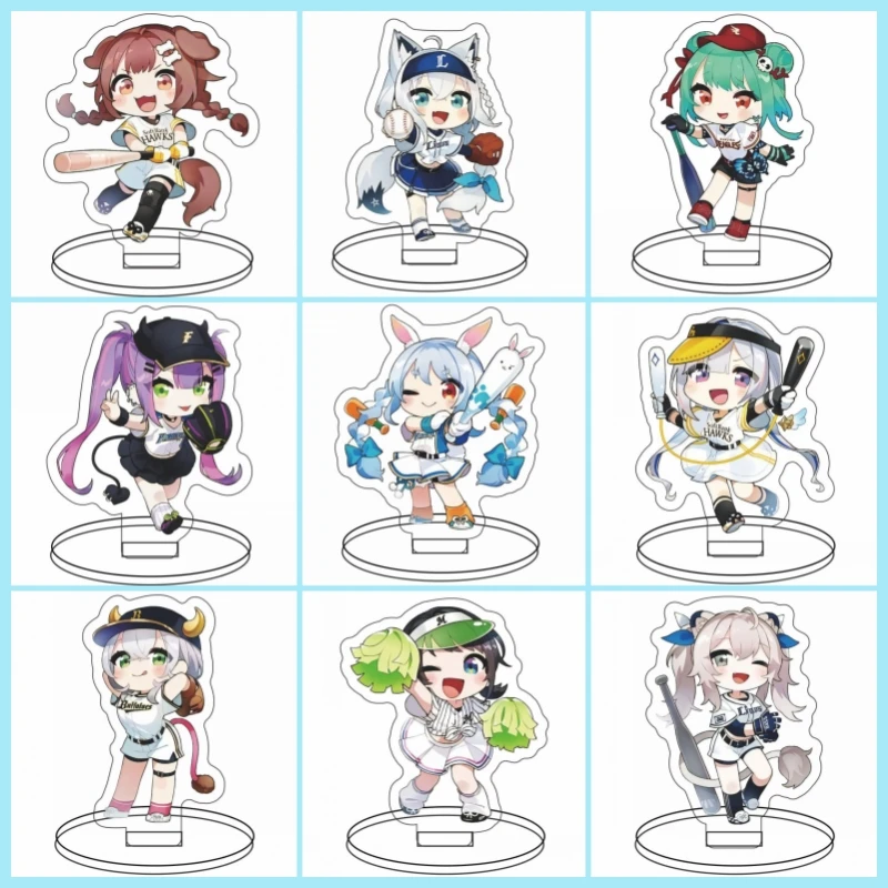 

Vtuber Hololive Cutey Mini Figure Stand Usada Pekora Uruha Rushia Hosimati Suisei Inugami Korone Standing Acrylic Model 10CM