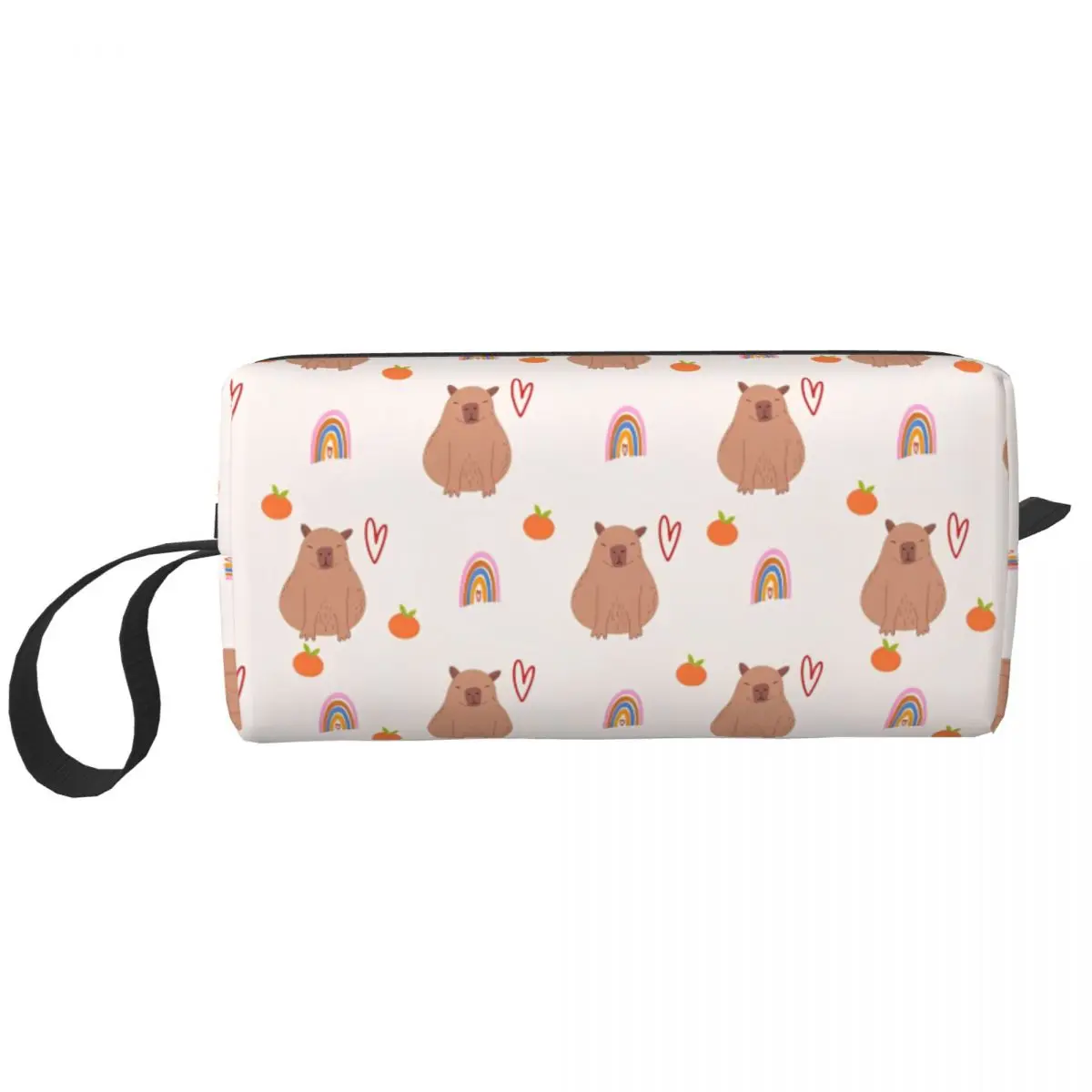 Cute Cartoon Capybara Makeup Bags Women Cosmetic Bag Fashion Travel Makeup Organizer Case