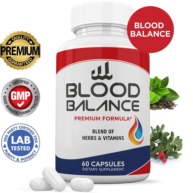 Blood Balance Advanced Formula 620MG Formula Supplement 60 Capsules