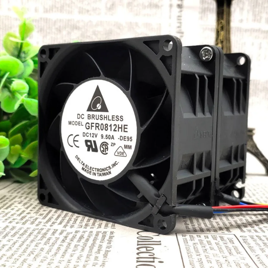 AA + Delta GFR0812HE 12V 9.5A 8cm 30,000 to Dual Motor Car Booster Violent Fan Wholesale Negotiated Price