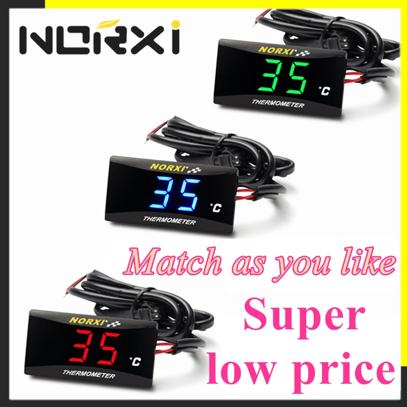 Motorcycle thermometer Water Temperature Mini norxi Meter For XMAX250 300 NMAX CB 400 CB500X Sensor thermomete gauges