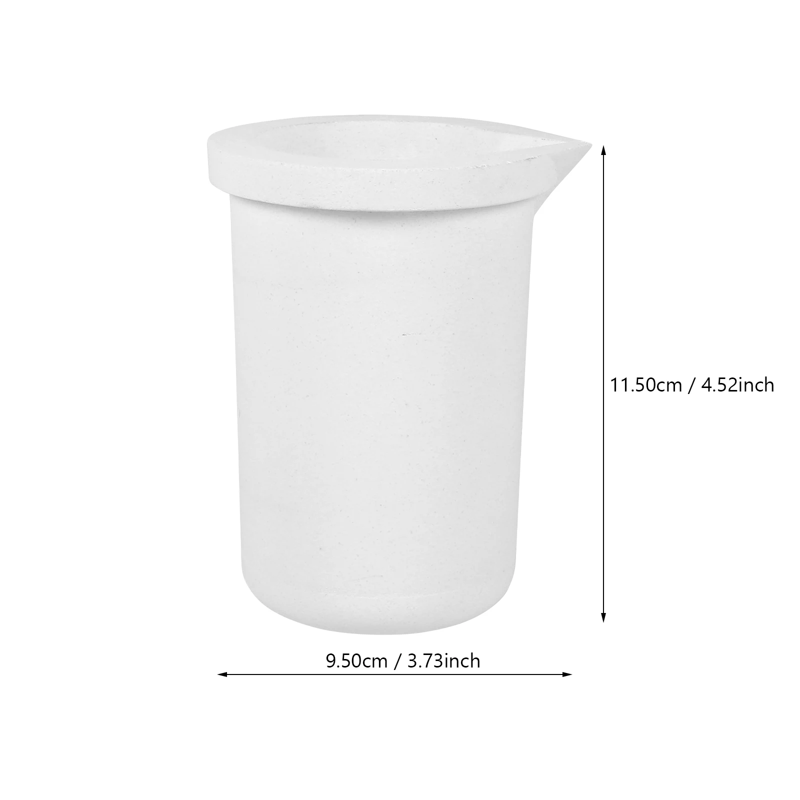 2KG High Purity Ceramic Crucible Quartz Melting Gold Cup Thermal Resistant Smelting Bowl Crucible Dish Long Life