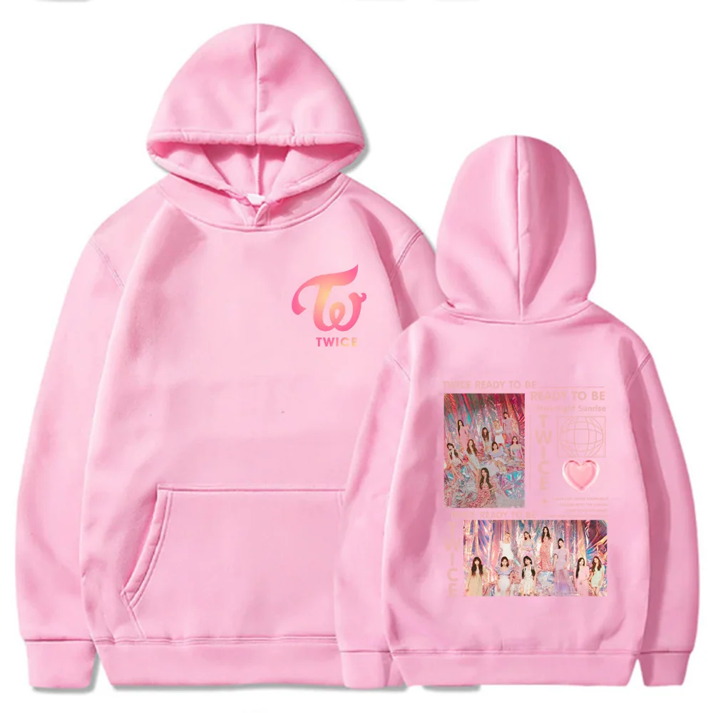 Kpop Twice Moonlight Sunrise 2023 Tour Hoodie Korean Style Y2K Winter Warm Hoody Coats Harajuku Fashion Women Sweatshirts