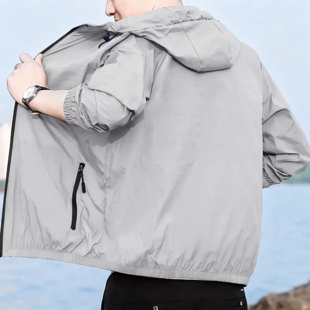 Fishing Hoodie - Erkek Yazlık Güneş Korumalı Ceket İnce