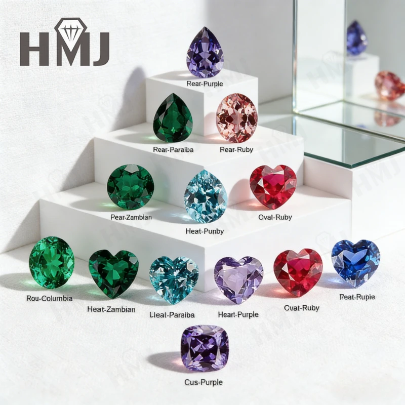

Lab Grown Gemstone 0.5ct-5ct Various Shapes Colors Sizes DIY Jewelry Making Materials Selectable AGL Certificate Custom Jewelry