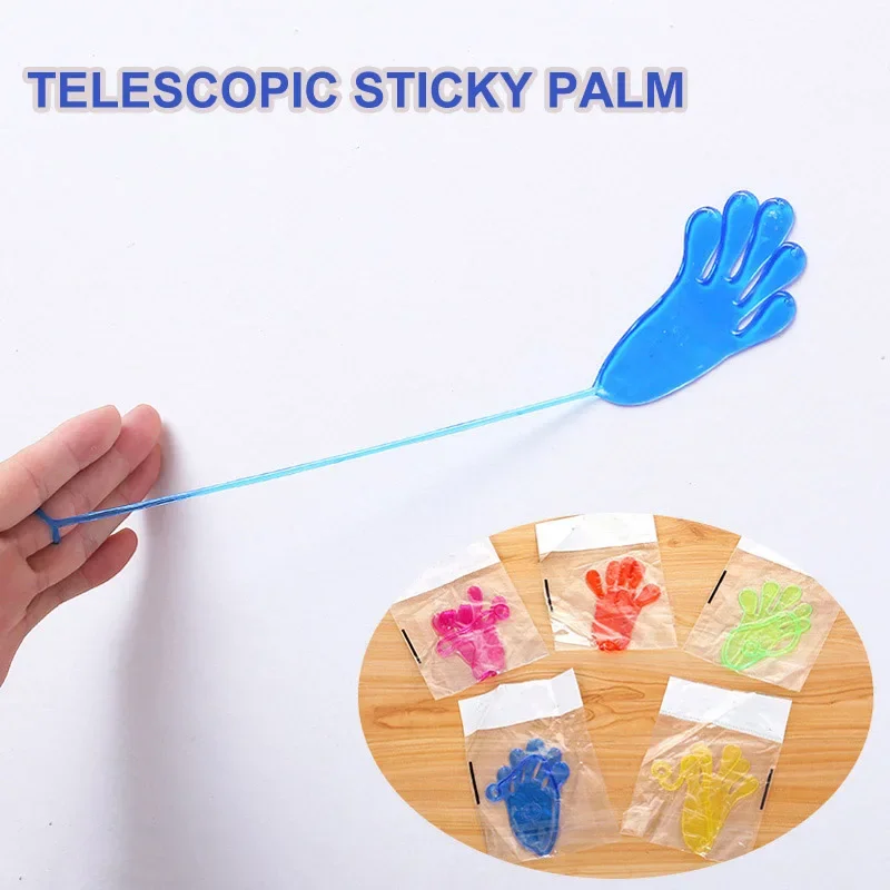 5-50 pz bambini divertenti mani appiccicose giocattolo palmo elastico appiccicoso Squishy schiaffo palma giocattolo bambini novità regalo bomboniere