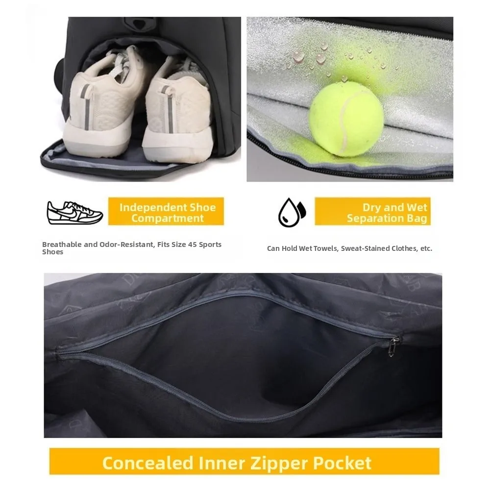 

Большая вместительная дорожная спортивная сумка, водонепроницаемая, пылезащитная, спортивная сумка на плечо, износостойкая портативная сумка для хранения одежды, кемпинга