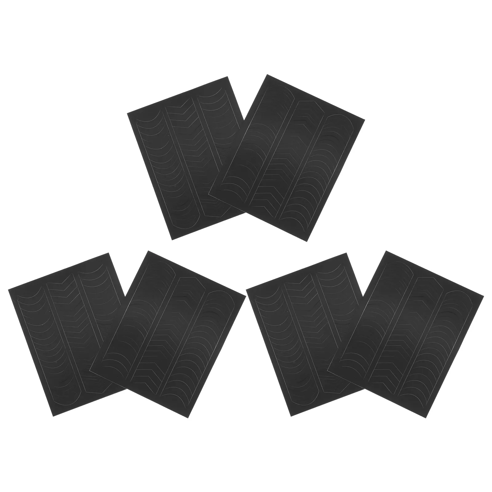 

6 Sheets Nail Art Strip French Tip Design Self-Adhesive Stencils for Elegant Manicure At Home Professional Style Easily Achieved