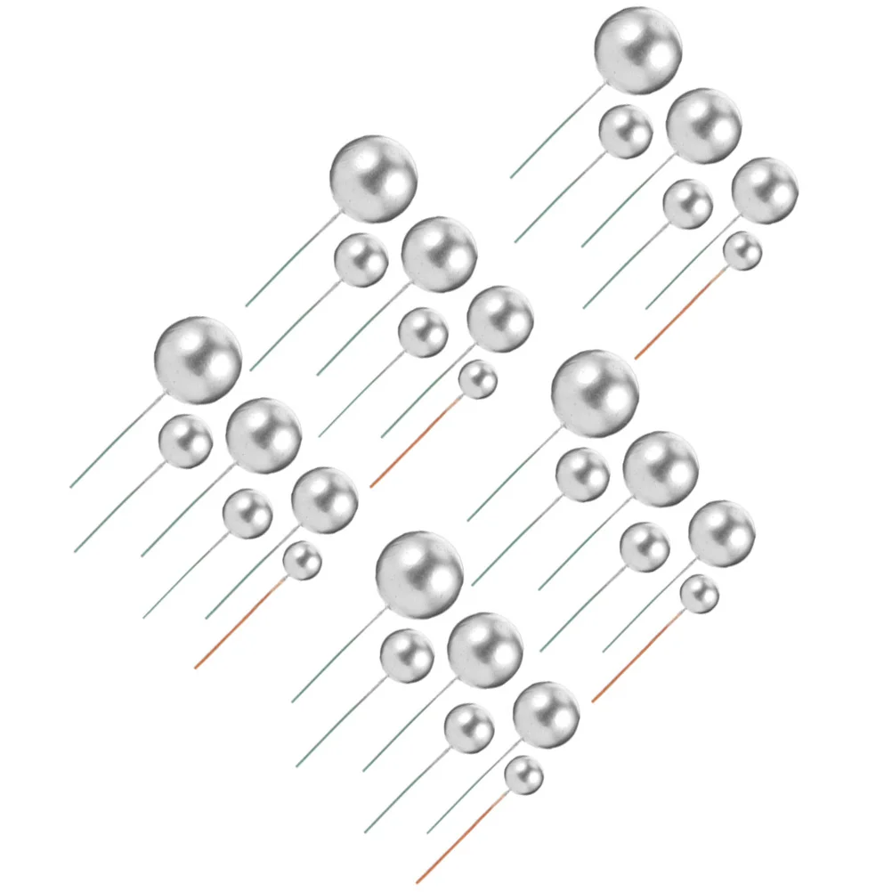 30Pcs Multi Function Cake Balls Fairy Cupcake Decorations Good Looking Color Balloon Cake Decorations Festival Props