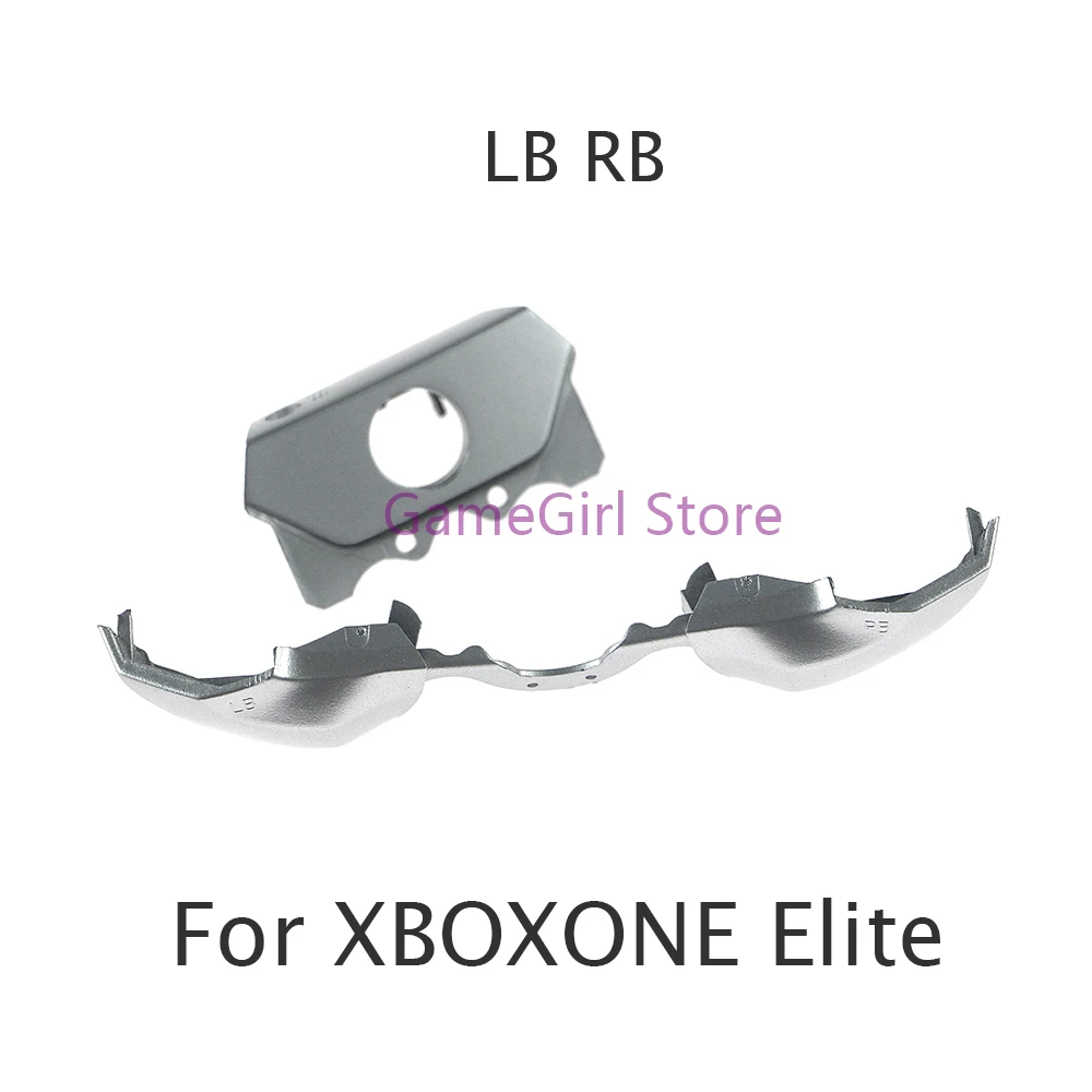 Silver LB RB Strip Bumpers Triggers Buttons with Middle Bracket Holder For Xbox One Elite Controller Replacement