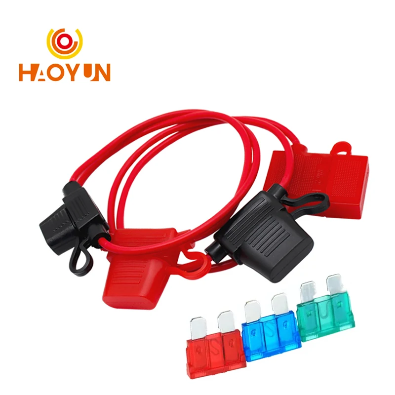 ATC Medium Blade Waterproof Fuse Holder For Automobile 32V 18/16/14/12/10AWG Standard Fuse Insert 1A 2A 3A 4A 5A 7.5A 10A 15A-50