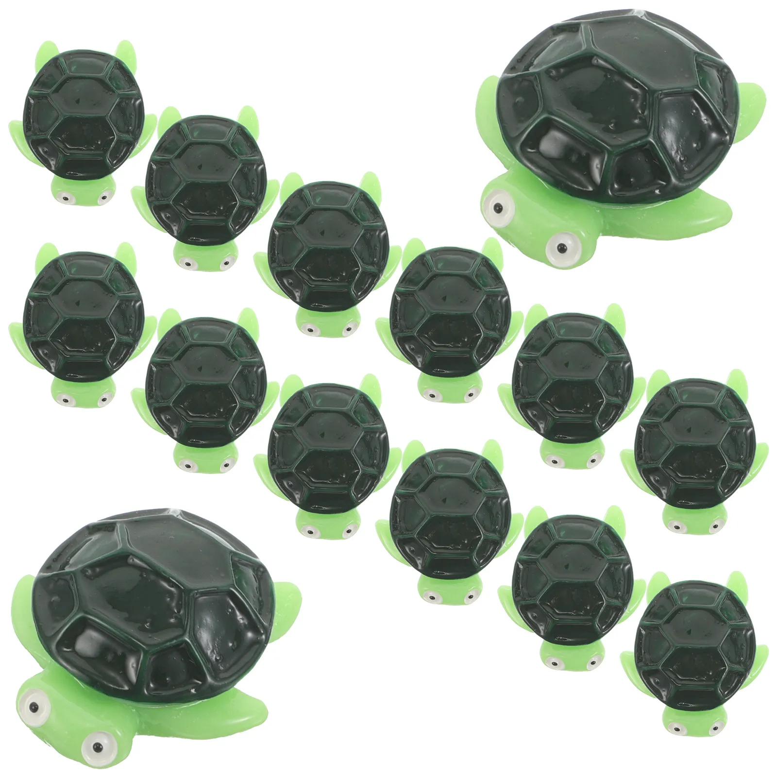 

20Pcs Miniature Resin Sea Turtle Statues for Micro Landscape Decor Tiny Ocean Animal Figurines Aquarium Terrarium Garden Fairy