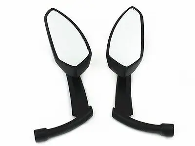 Blk Blade Rear View Side Mirror For Harley Honda Kawasaki Suzuki Yamaha Cruiser Chopper