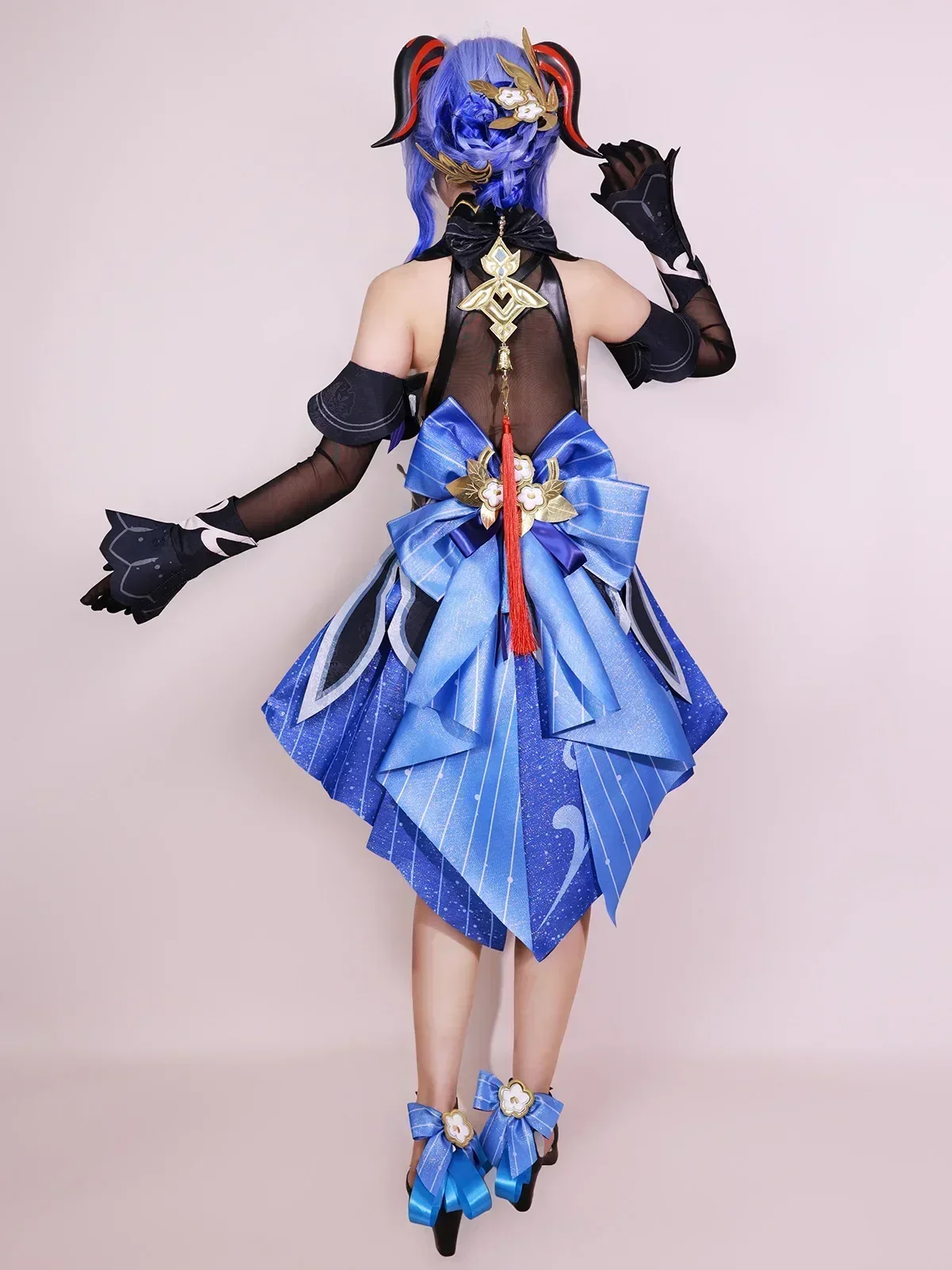 Twilight Blossom Ganyu Costume Cosplay Genshin Impact Parrucca uniforme per adulti Anime Costumi di Halloween Vestito da personaggio del gioco per donna
