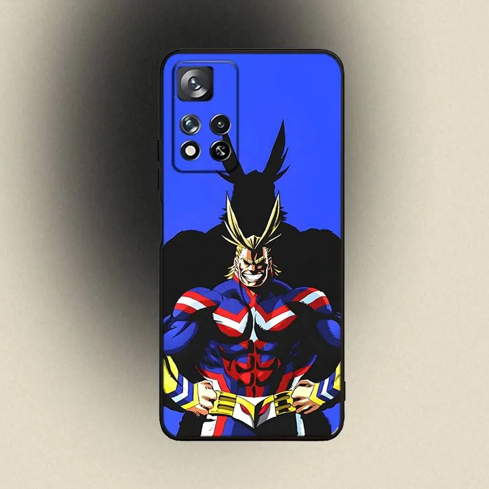 私のヒーロー A-Academia オールマイト電話ケース サムスンギャラクシー A 91、80、73、72、53、52、51、22、5G、プラス、J、ノート用 ソフトブラックカバー