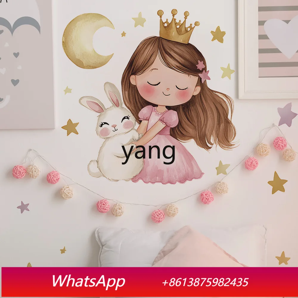 CX bedroom wall decoration sticker cute removable self-adhesive rabbit sticker wall sticker