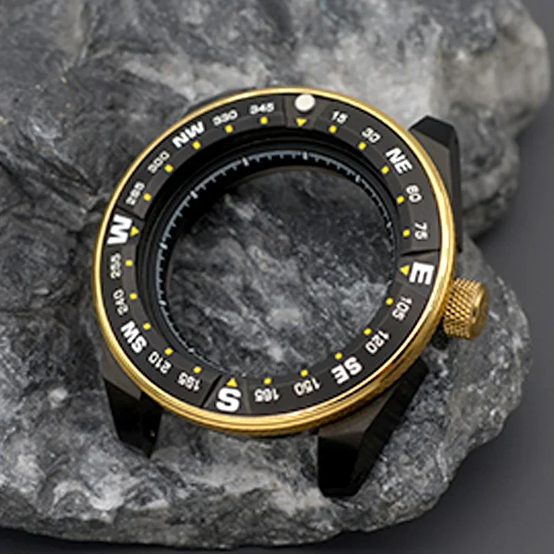 Mod king samurai série caixa de relógio masculino caber japão nh35 nh36 4S 7s movimento 200m à prova dwaterproof água 316l aço inoxidável vidro safira